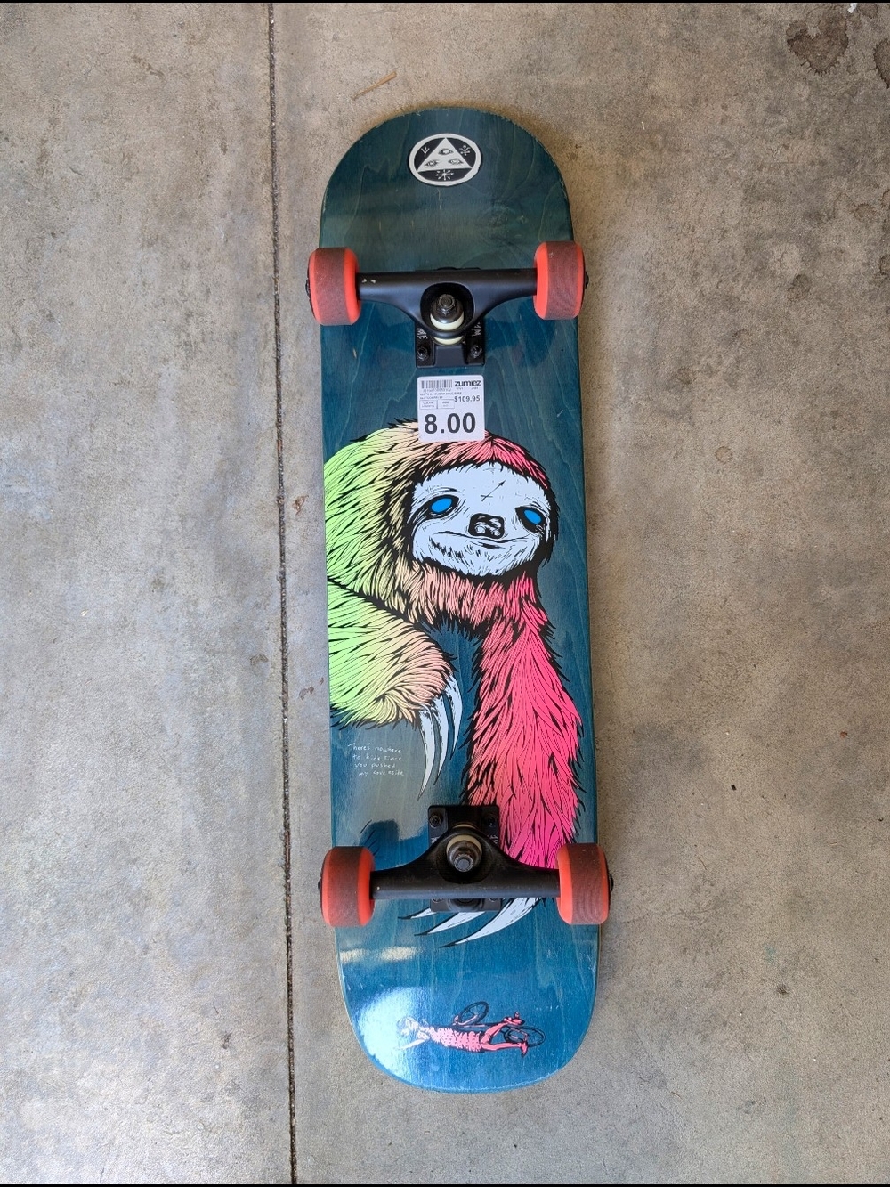 Welcome Skateboard Compete Size 8